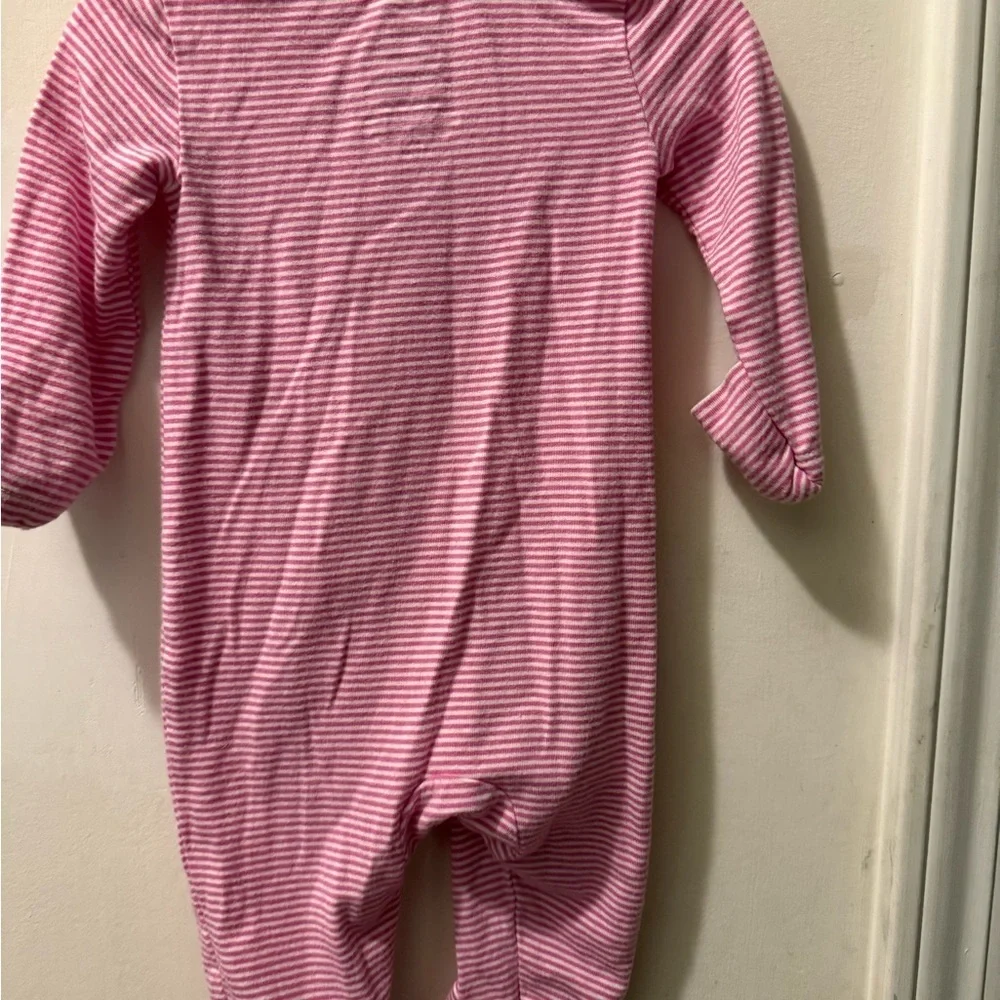 Newborn Nike Viscose Striped Footed Sleeper